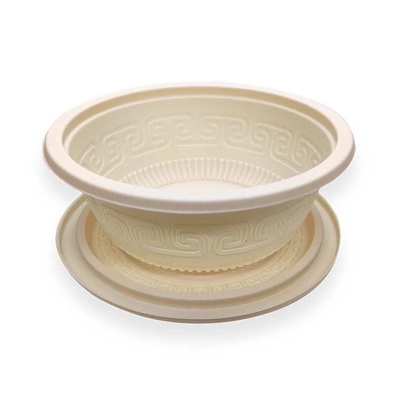 DaLu Biodegradable Corn Starch Round Takeaway Bowl