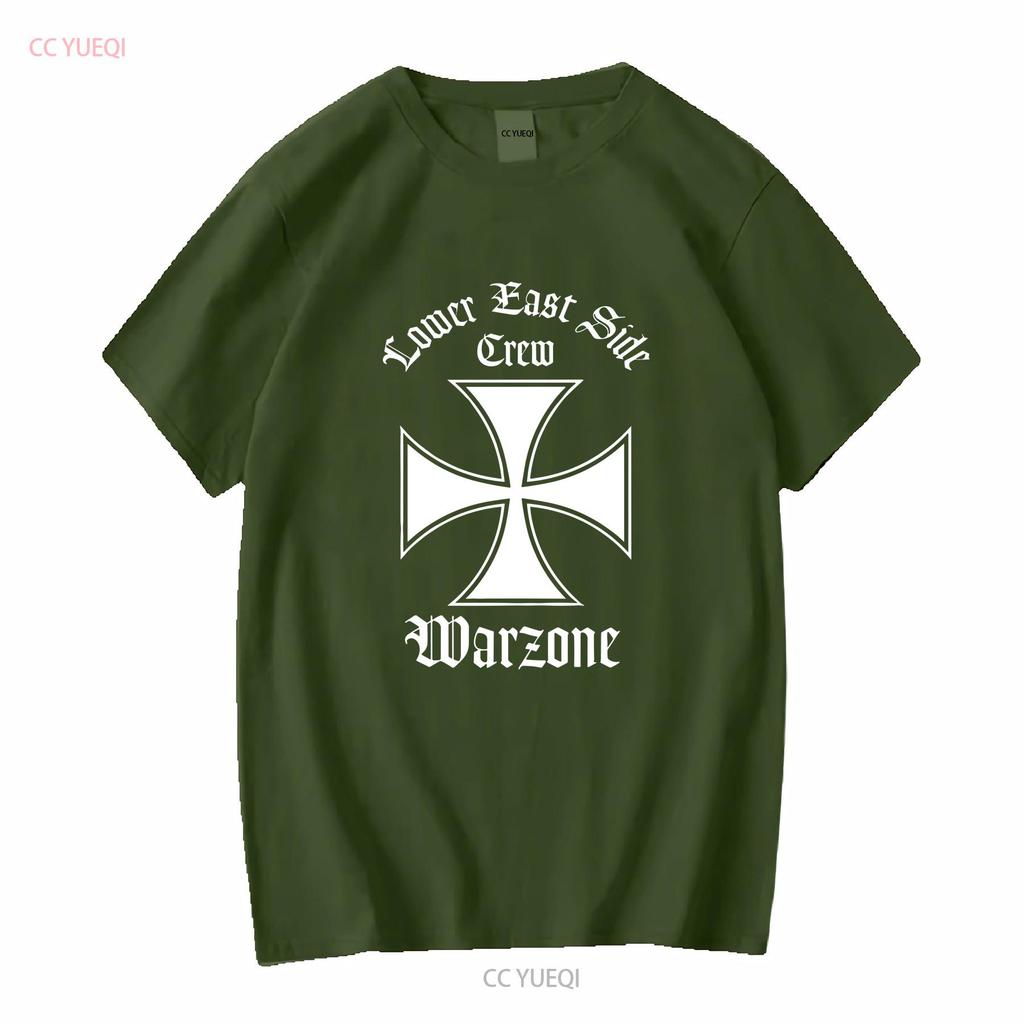 Seltenes Vintage 90er Warzone Lower East Side Crew T-Shirt NYHC Punk Hardcore XL vintage Gewaschene Grafikdesigner Kleidung Mode