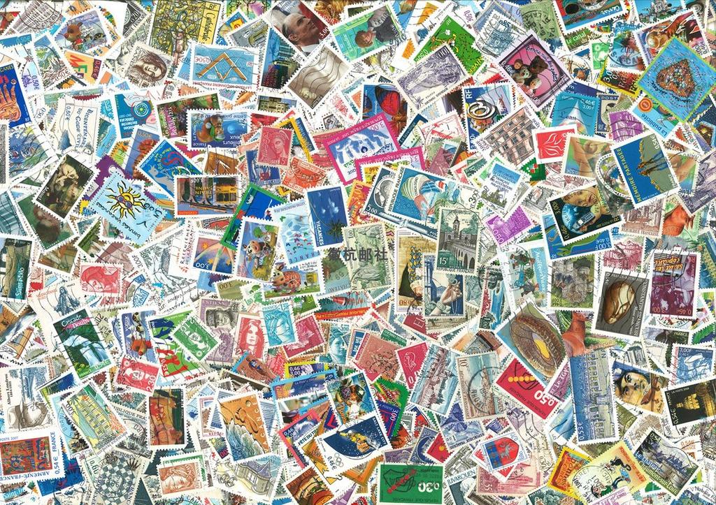 100 Different Real Stamped French Stamps Postage France Post Stamps Collection Crafts Postage Stamps For Scrapbooking Material