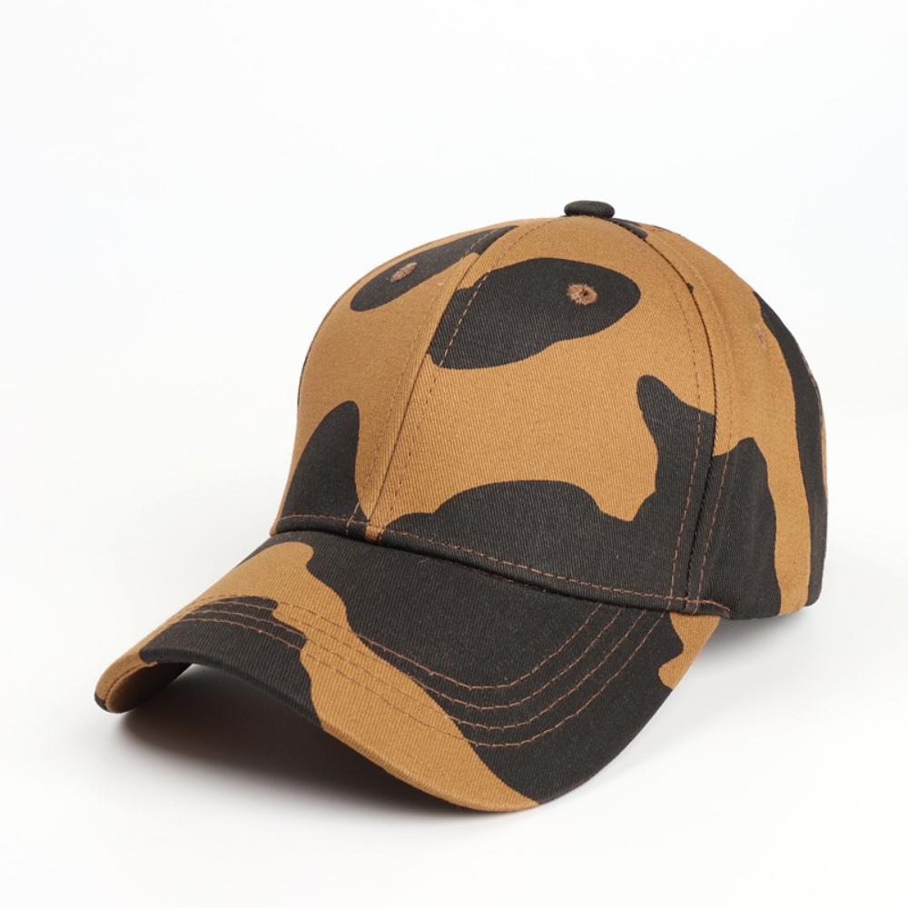 Een Niche Instagram- Schakering Koeienprint Baseballpet Met 4 Opties. Comfortabel en Geschikt voor Uw Gezichtsvorm. One Size brown