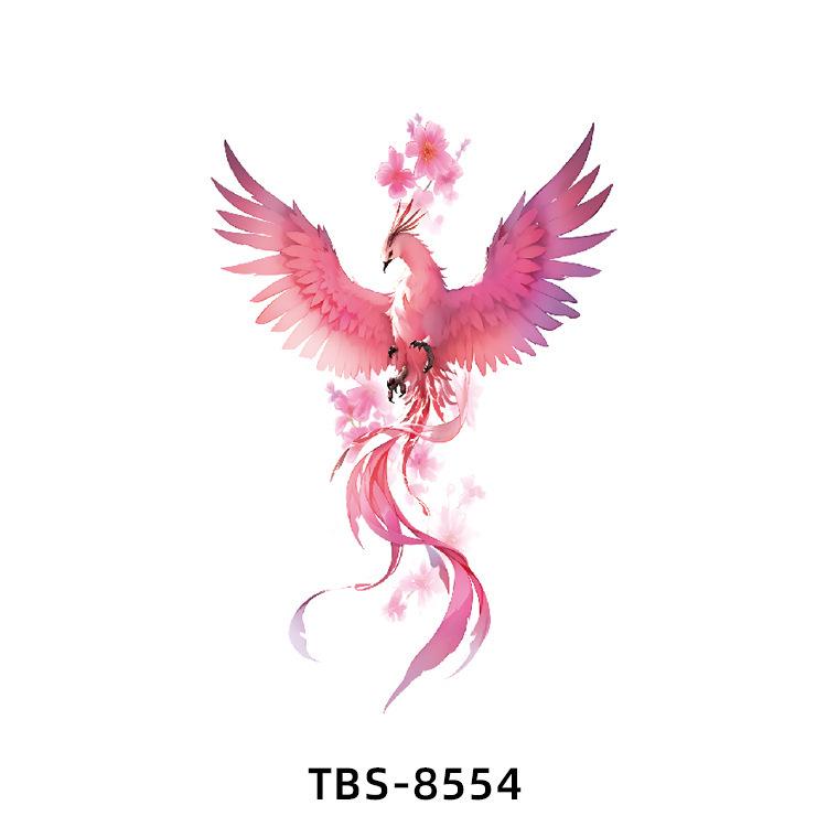 Realistiska Djurtotem Tatuering Klistermärken: Drake, Fenix, Tiger, Varg