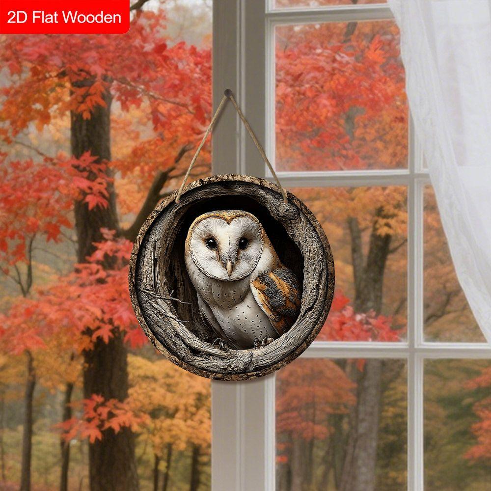 2D flate hengende dekorative skilt i tre, familievegg- eller dørdekorasjon, hagedekorasjon, innflyttingsgaver til venner