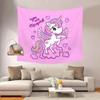 Rainbow Unicorn Pattern Tapestry Office Living Room Tapestry Home Wall Decoration Tapestry