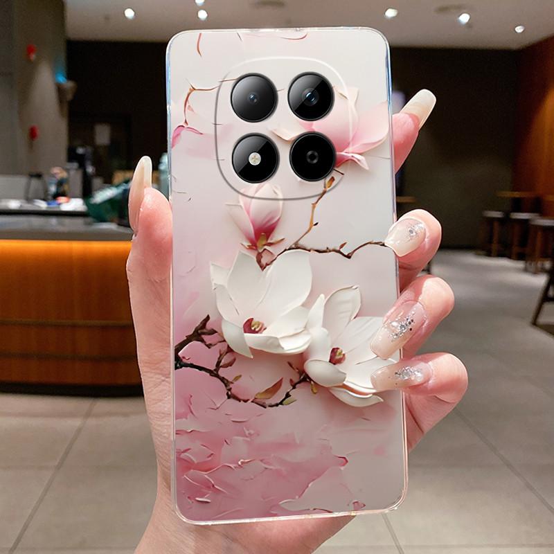 For Xiaomi Redmi Note 15 Pro Plus Case Luxury Flower Cover Soft TPU Phone Case For Redmi Note 15 Note15 Pro + 5G Fundas Bumper