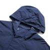 Li-Ning Water-Resistant Loose Comfortable Zip-Up Hooded Windbreaker Jacket Men Outerwear Deep-Iris-Blue AFDU537-5