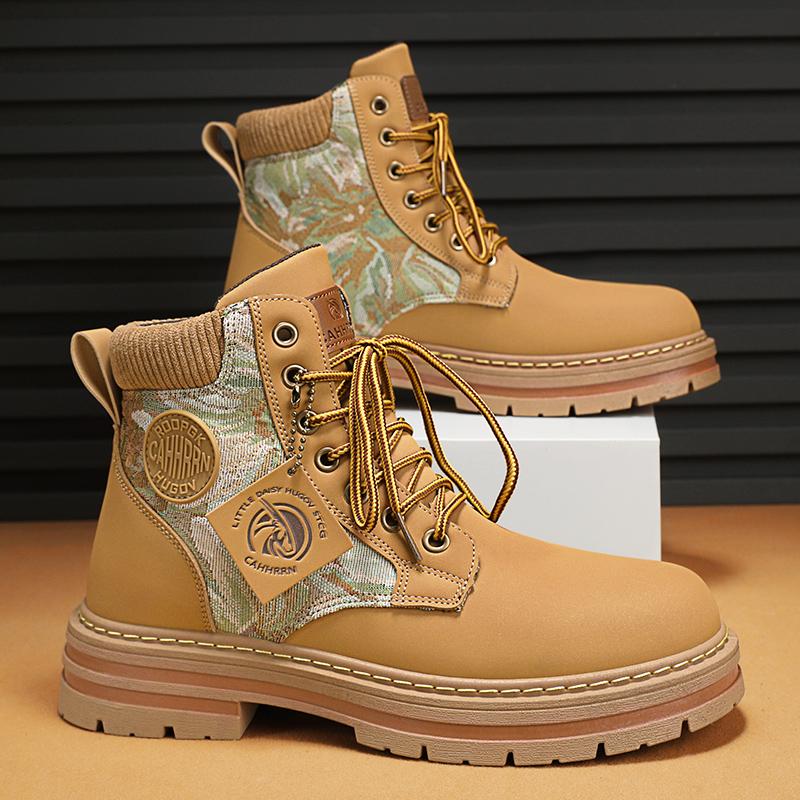 Fashion CYYTL Mens Boots Ankle Cowboy Combat Winter Tactical Motorcycle Chelsea Casual Shoes Leather Work Outdoor Hiking Designer Luxury