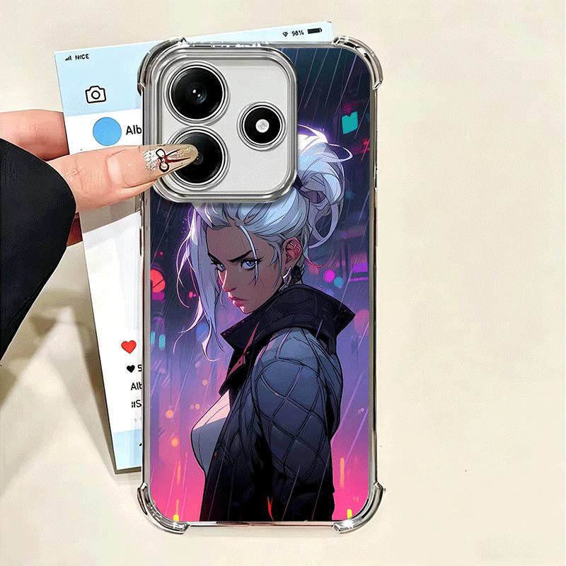 

V-Valorant Jett Soft Phone Case For Xiaomi Poco X7 X8 Pro Max X6 X5 X3 F8 Ultra F7 M8 M7 M5S Redmi 15C 15A 15 14C 13C 12C 13 12 Xiaomi Poco X7