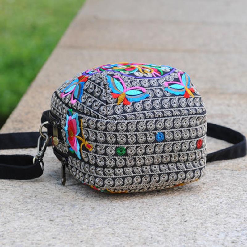 Kadın Çiçek Nakışlı Sırt Çantası Yaz Seyahati Omuz Sırt Çantası Hediye Çiçekli Sırt Çantası Rucksack Bohem