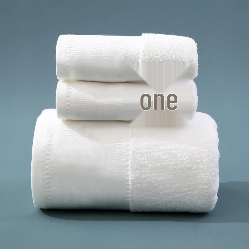 Pure Cotton Class A Soft Absorbent Embroidered Bath Towel - Luxurious, Thickened for Adults