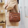 Versatile Crossbody Soft Leather Bags for Women - Multi-Pocket Shoulder Bags for Middle-Aged and Elderly, Ideal for Travel.
