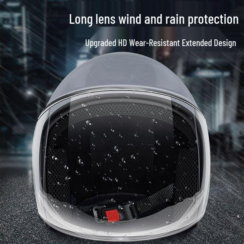 Unisex Four Seasons Helmet: Lightweight, Warm, Cold Protection, Suitable for Motorcycles & Electric Scooters
