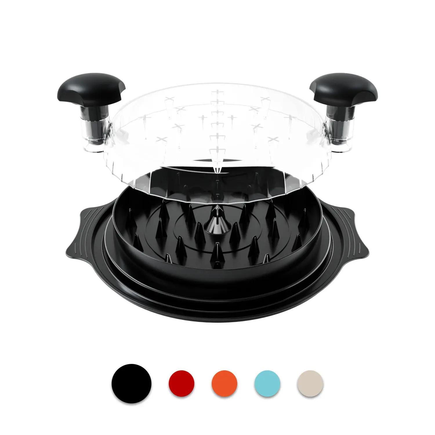 

2026 Pro Измельчитель курицы, Большой винт с видимой структурой мяса, Расширенная противоскользящая подставка, для тако и соуса Баффало, Можно мыть в посудомоечной машине чёрный