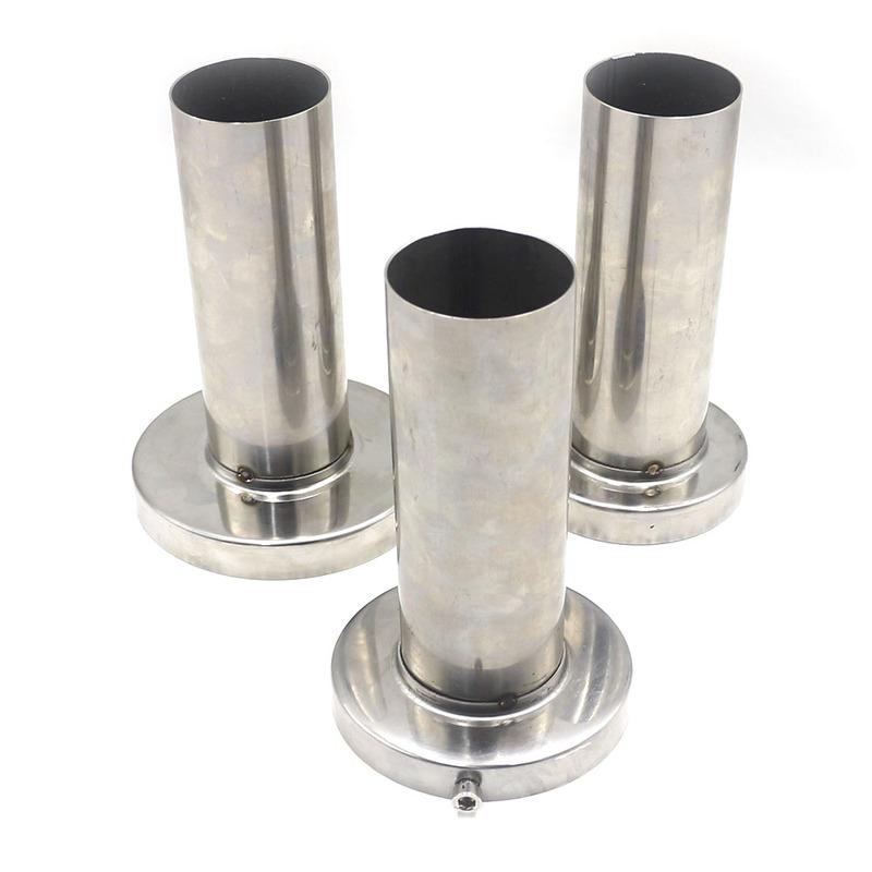 Universal unadjustable 85mm 3.5" /98mm 4'' /110mm 4.5'' Car Stainless Chrome Exhaust Muffler