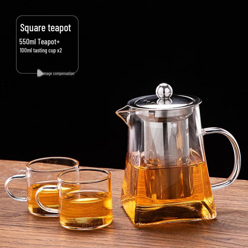 ZISIZ Heat-Resistant Glass Teapot