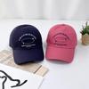 Sundere Lettering Embroidered Ball Cap Two-tone Women's Hat