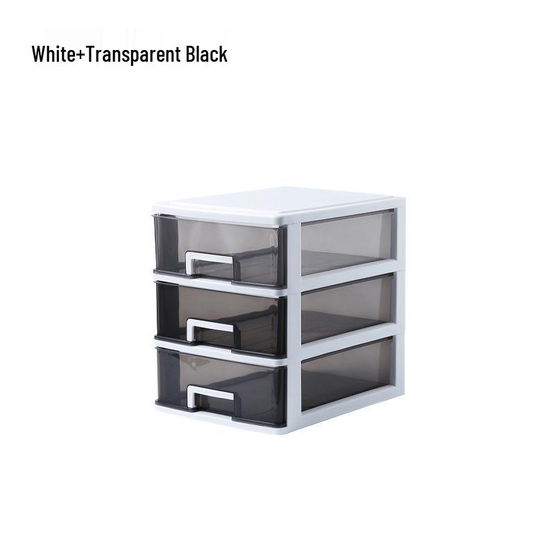 Transparent Small Drawer Desk Organizer and Storage Cabinet