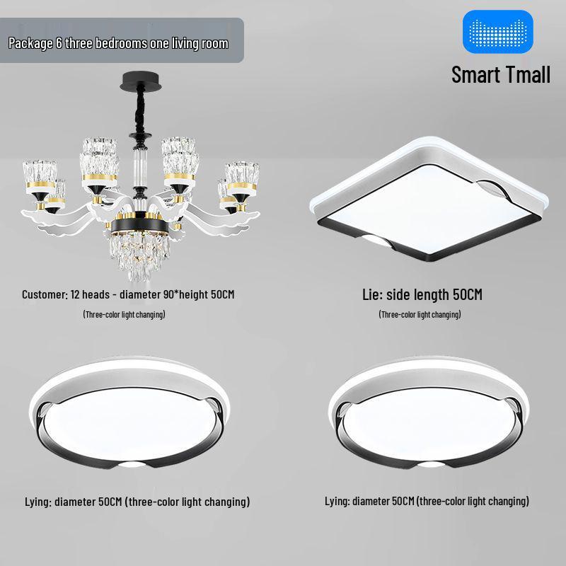 Luxury Modern Crystal Chandelier for Living Room - Elegant Luminous Fixture