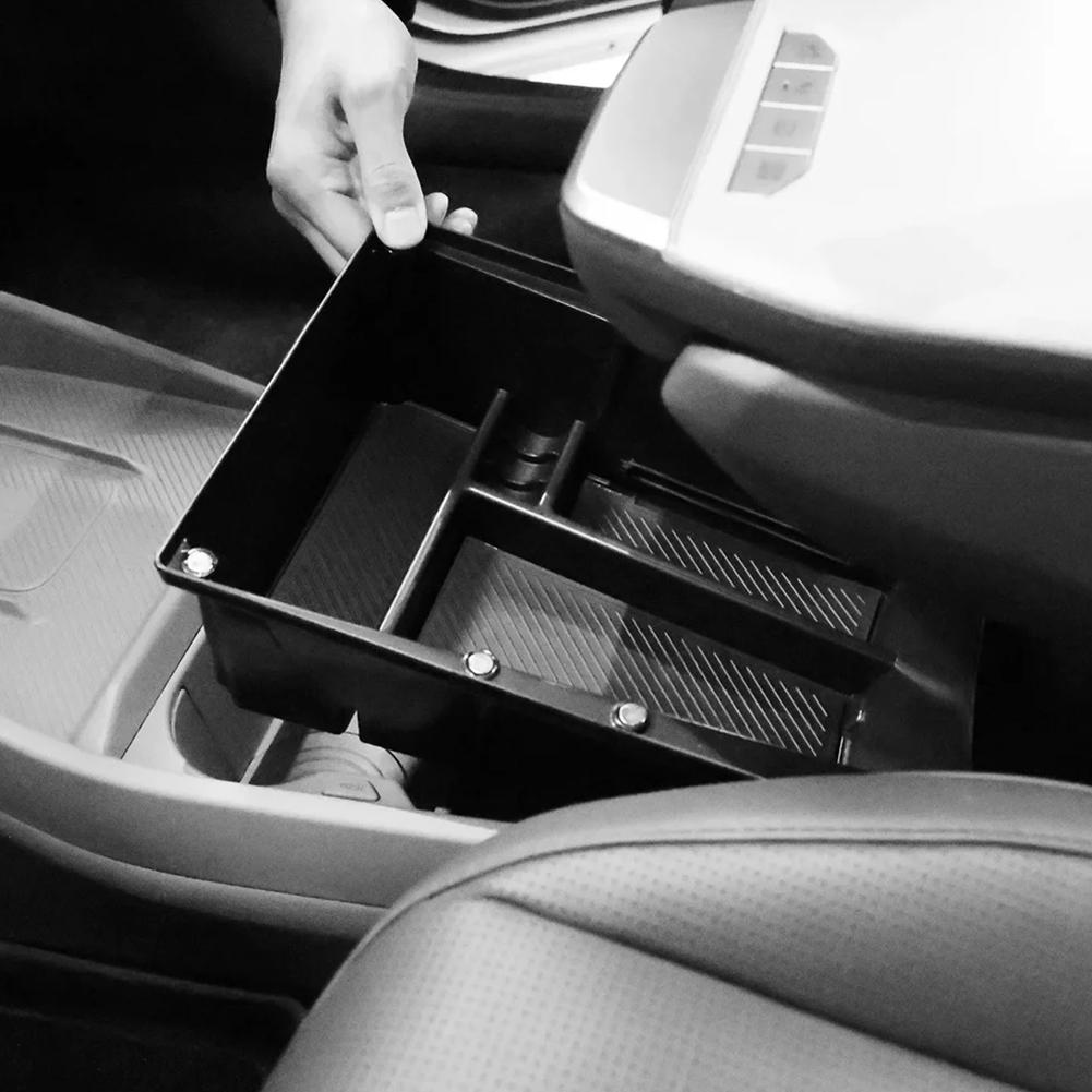 Car Armrest Under Storage Box Organizer Tray For Kia Ev3 Car Interior Sorting And Storage Wear Resisting & Scratch-resistant