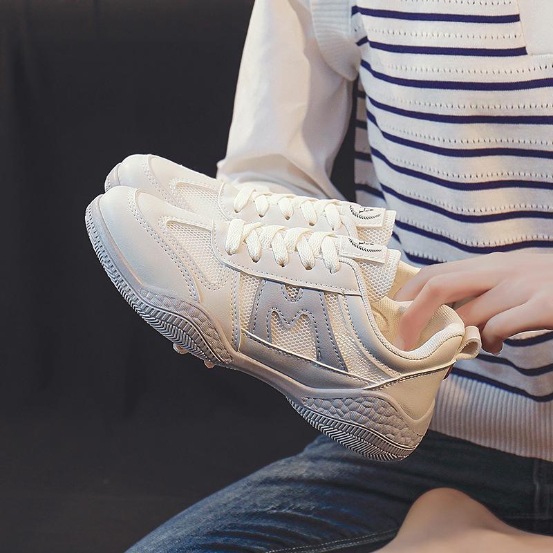 Breathable little white shoes student female tide summer new mesh board shoes street shooting sports shoes