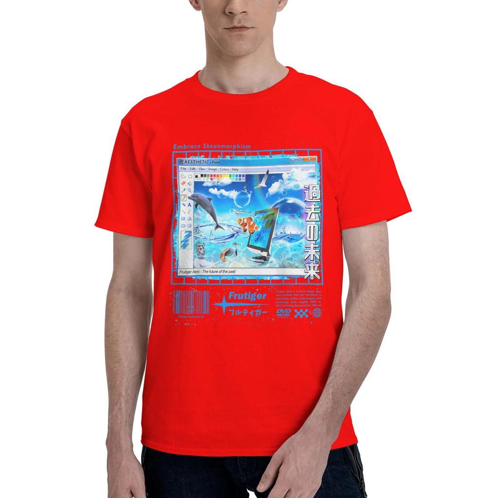 Frutiger Aero Fashion Collection T-Shirt Cotton Tops Design Special Street Classic Tee Shirt