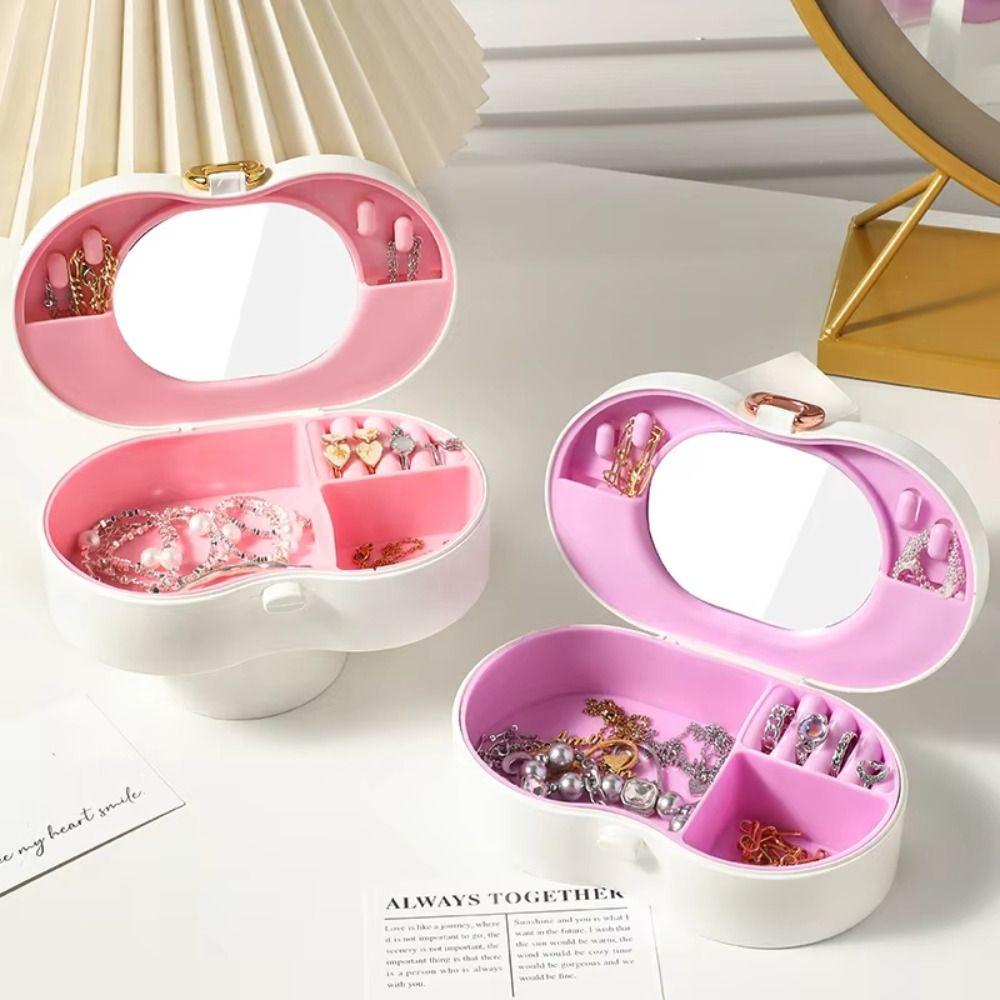 Compartment Jewelry Stand Holder Display Tray Rotating Plastic Stand Earring Ring Box Bracelet