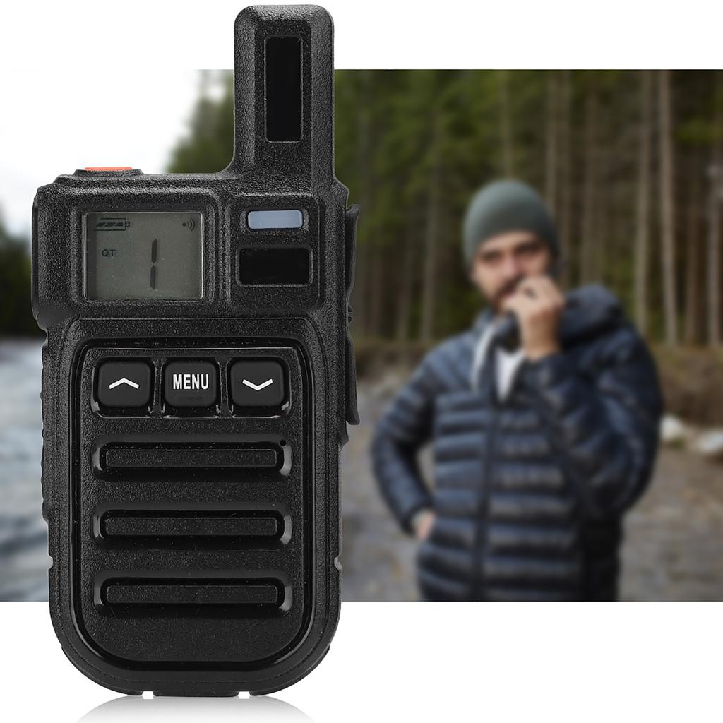3W Mini walkie-talkie portabil cu reglare manuală, vibrații CTDC, radio bidirecțional