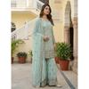 Magnifique costume Pakistanais Sharara en Georgette Synthétique Design Bollywood Salwar Kameez