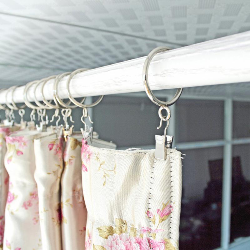 50/100Pcs Multifunctional Metal Stainless Steel Curtain Clips For Hanging Photos Drapes Decor Window Curtain Clamp Accessories