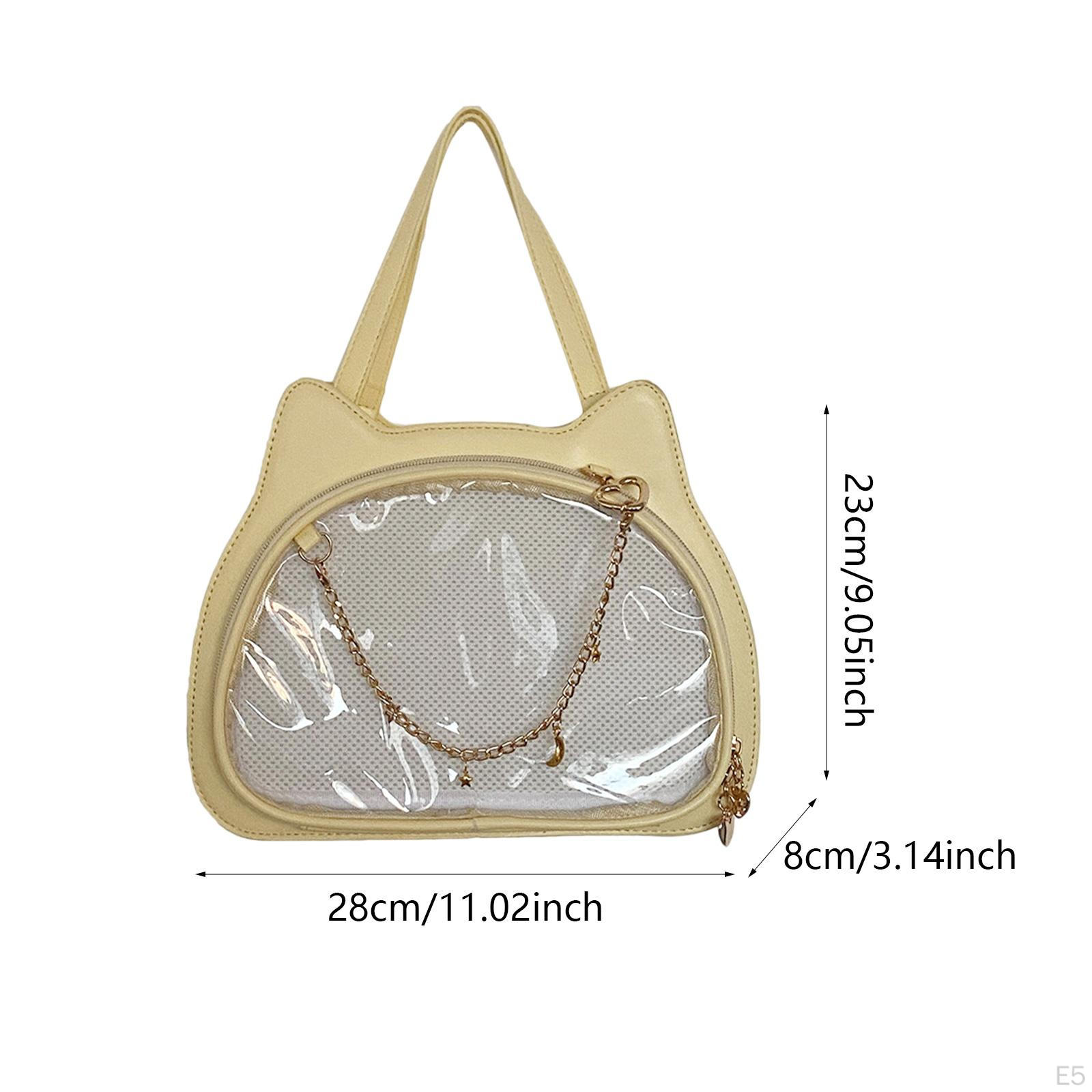 Сумка через плечо в форме кошки с регулируемым ремнем Ita для женщин серебряный — фото 6