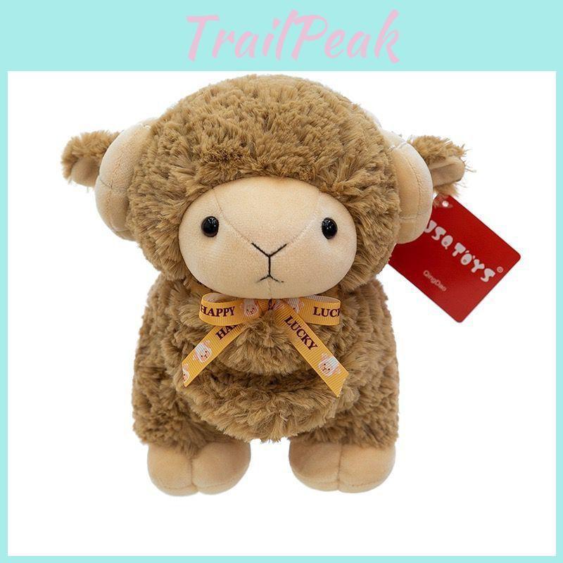 Sheep Cute Jsqtoys Plush Doll With Bow Decoration And Pp Cotton For Gift Kids