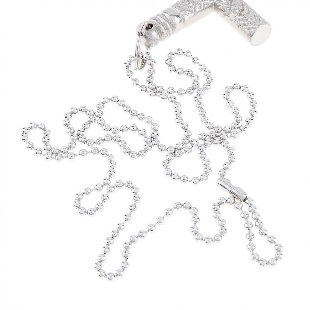 Durable Silver Cross Drum Key Necklace Jazz Drum Wrench for Drum Head Tuning