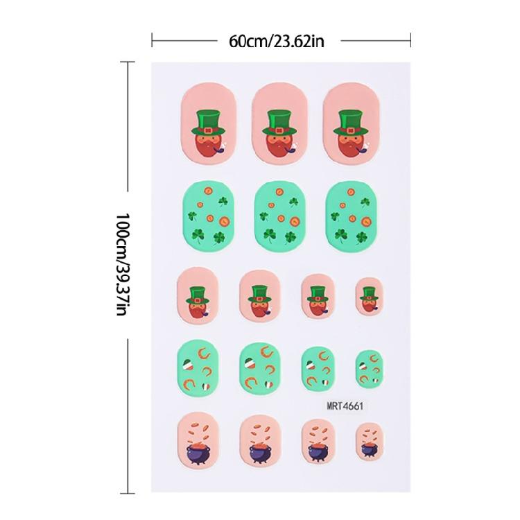 User Friendly Waterproof Nail Stickers For Kids Cartoon Four Leaf Simple Apply Multiple Designs Fun Nail Decals