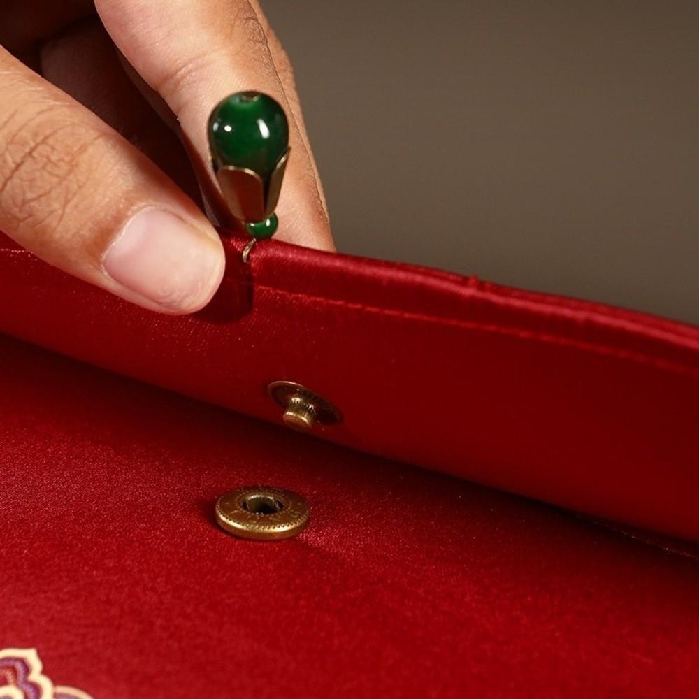 Lucky Money Red Envelope Embroidery Brocade Money Bags Traditional Money Pocket Celebration
