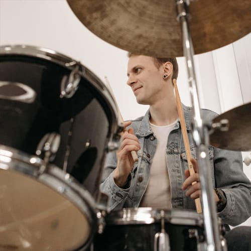 LIOOBO Wooden Drumsticks, Non-Slip, Lightweight, 5A Percussion Sticks, Practice Sticks for Beginners, Christmas, Birthday Gift