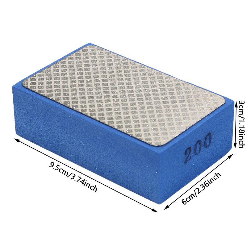 1/4Pcs Diamond Hand Polishing Pads Abrasive Block For Stone Marble Ceramic Tile Glass Grinding Sanding Disc