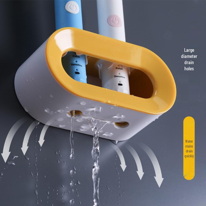 New Arrival: Punch-Free Wall-Mounted Electric Toothbrush Holder for Bathroom Storage