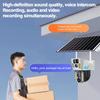 Solarbetriebene Kamera, 4G/WLAN HD-Sicherheitsüberwachung, Dual-Objektive, Nachtsicht, KI-Personenerkennung, CCTV-Monitor.