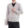 2025 Men's Trendy V-neck Knit Cardigan Sweater for Spring & Autumn