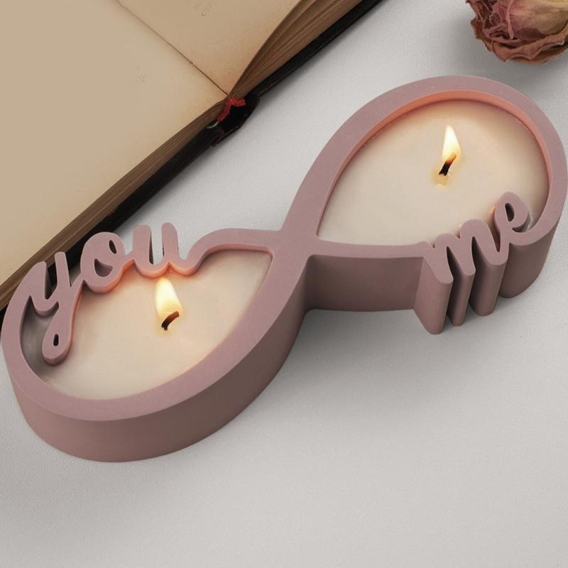 Creative Candle Holder Sturdy Silicone Mold for Customized Designs Smooth Surfaces Portable and Practical Craft Supplies
