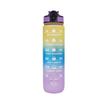 Water Bottle Gradual Change Matte Large Capacity Water Cup Elastic Cover Straw Cup 11OZ Portable Sports Kettle
