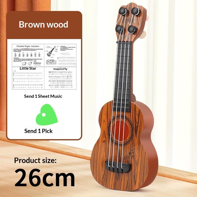 Mini Guitar 4 Strings Classical Ukulele Guitar Toy Musical Instruments For Kids Children Beginners Early Education Small Guitar