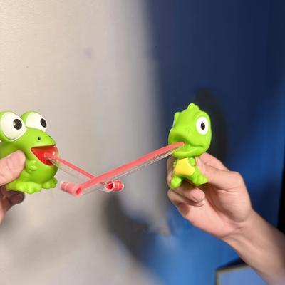 1 Creative Tongue Sticking Little Dinosaur Big Eyed Frog Pinch Decompression, Decompression Rebound Toy