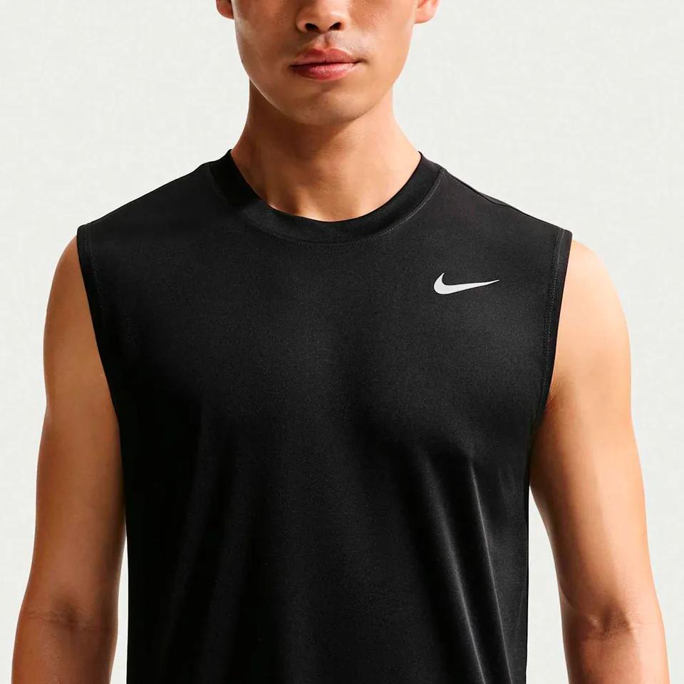 Nike Dri-Fit Round Neck Logo Sleeveless Vest Men Tops IO1430-010