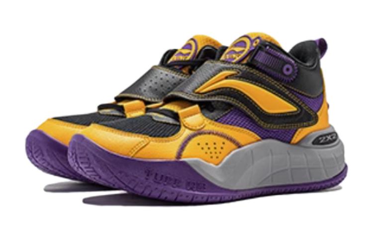 Li Ning YOUNG Domain Slip Resistant Cushioning Abrasion Resistant High top Children's Basketball Shoes YKBT092-3