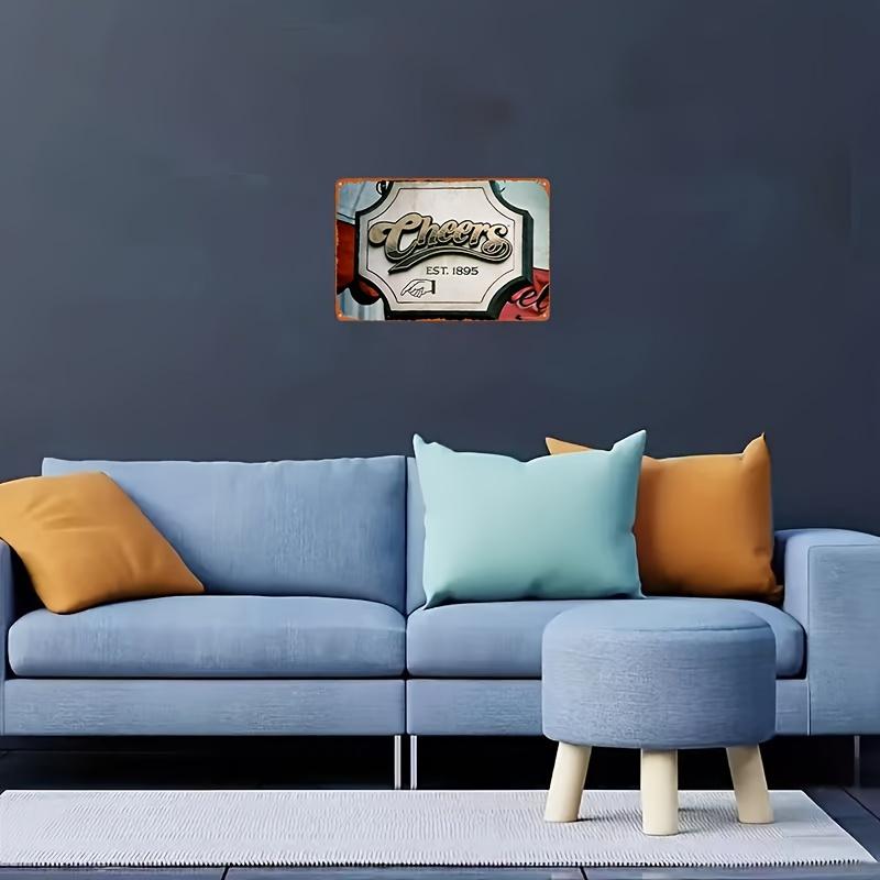 1 piece, Metal Aluminum Sign, "Cheers Bar Sign", (8x12 inches/20cm*30cm), Vintage Wall Art Decoration