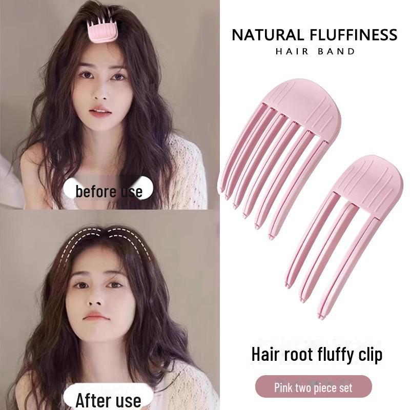 

Гребень для придания формы ветру: Подушечка для волос и зажим из натурального пуха