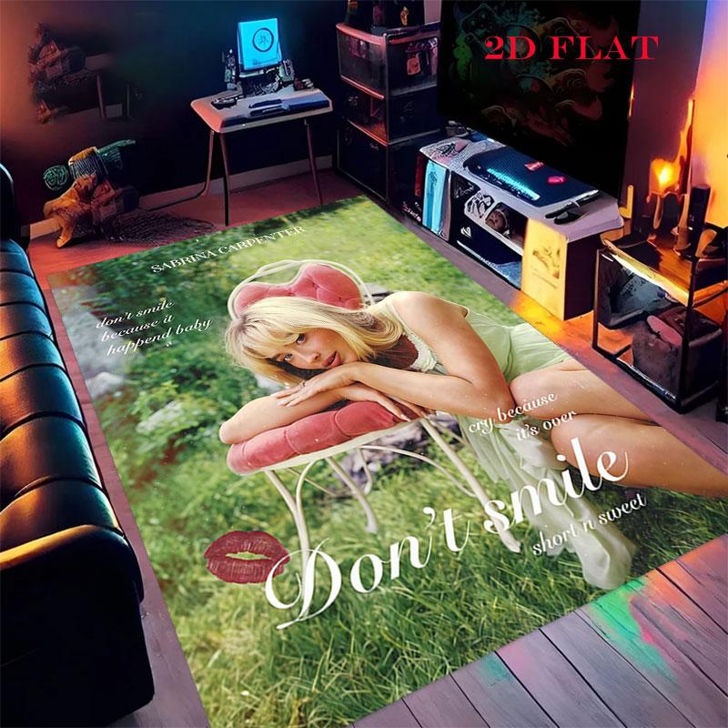 Sabrina Carpenter Glow Carpet Rug for Living Room Bedroom Home Sofa Decoration,Kids play Nonslip Floor Mat
