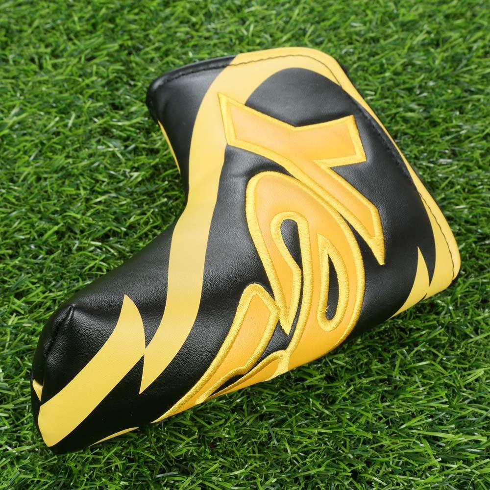 

Training Equipment Blade Putter Protector Golf Headcover Golf Putter Cover Golf Club Head Cover жёлтый