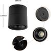 LED Dimmable Ceiling Spotlight 12W 3CCT 3000K/4000K/5000K Adjustable Indoor Directional Spotlight Fixtures for Room Living Hallway Gallery Art