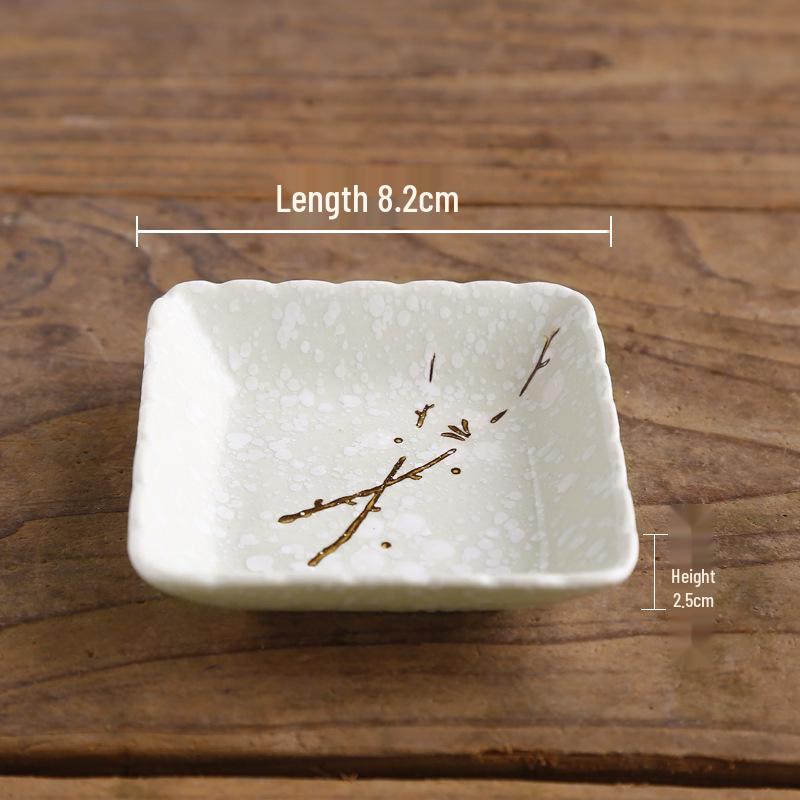 Japanese Style Dipping Sauce & Snack Dish Plate for Home, Restaurant, or Hotel Use